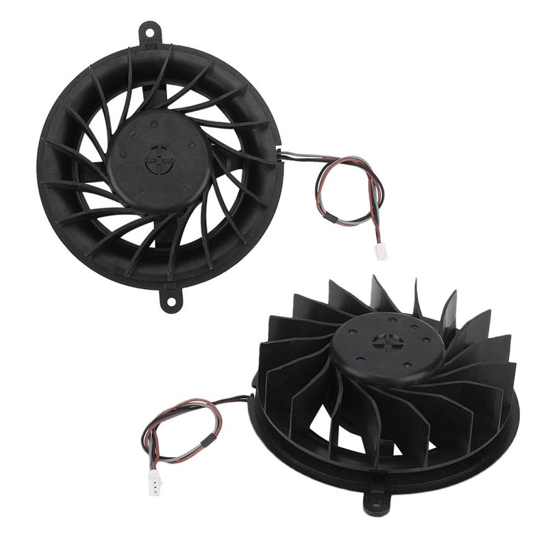 Socobeta Replacement Internal Cooling Fan 17 Blades Replacement Internal Cooling Fan Cooler for PS3 Slim - Image 4